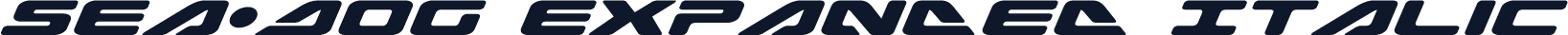 Sea-Dog Expanded Italic