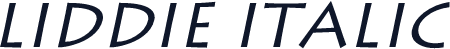 Liddie Italic