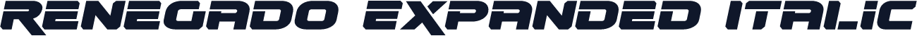 Renegado Expanded Italic