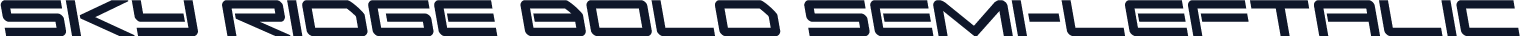 Sky Ridge Bold Semi-Leftalic