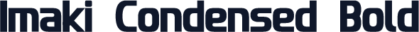 Imaki Condensed Bold