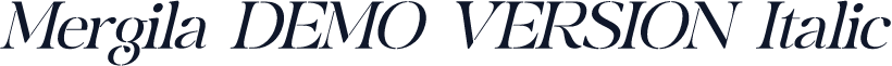Mergila DEMO VERSION Italic