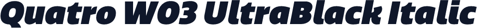 Quatro W03 UltraBlack Italic