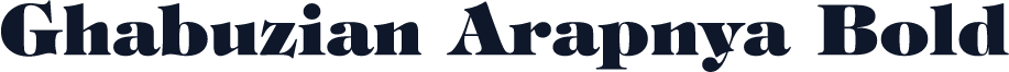 Ghabuzian Arapnya Bold
