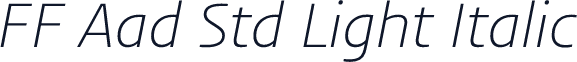 FF Aad Std Light Italic