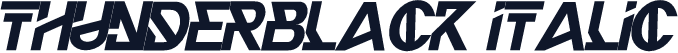 THUNDERBLACK Italic