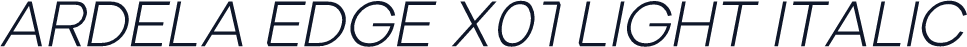 Ardela Edge X01 Light Italic