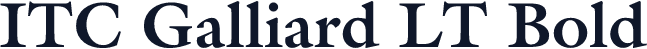 ITC Galliard LT Bold