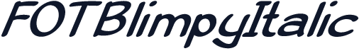 FOTBlimpyItalic