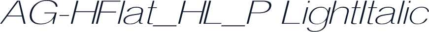 AG-HFlat_HL_P LightItalic