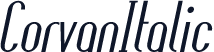 CorvanItalic