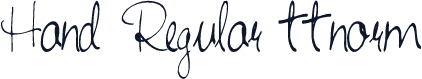 Hand Regular ttnorm