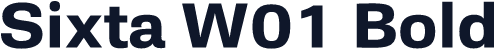 Sixta W01 Bold