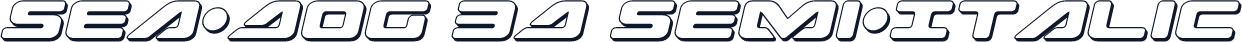 Sea-Dog 3D Semi-Italic