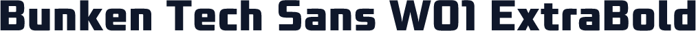 Bunken Tech Sans W01 ExtraBold