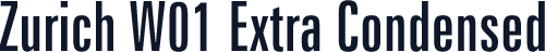 Zurich W01 Extra Condensed