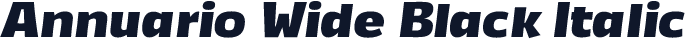 Annuario Wide Black Italic