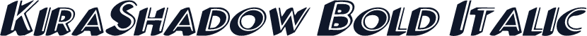 KiraShadow Bold Italic