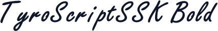 TyroScriptSSK Bold