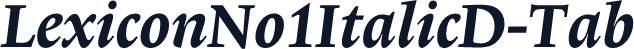 LexiconNo1ItalicD-Tab