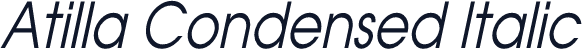 Atilla Condensed Italic