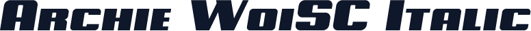 Archie W01SC Italic