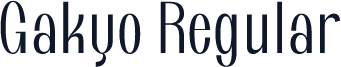 Gakyo Regular