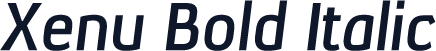 Xenu Bold Italic