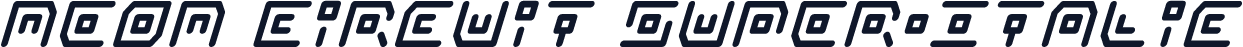 Neon Circuit Super-Italic