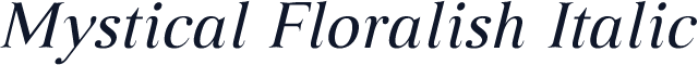 Mystical Floralish Italic