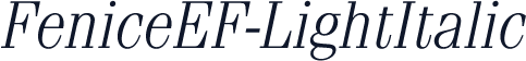FeniceEF-LightItalic