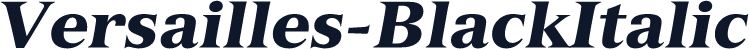 Versailles-BlackItalic
