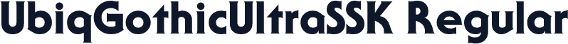 UbiqGothicUltraSSK Regular