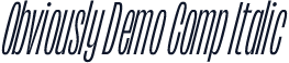 Obviously Demo Comp Italic