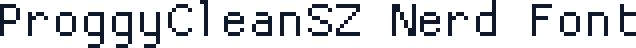 ProggyCleanSZ Nerd Font