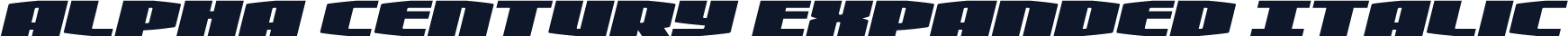 Alpha Century Expanded Italic