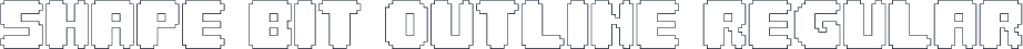 Shape Bit Outline Regular