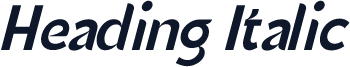 Heading Italic