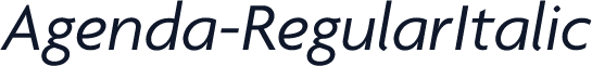 Agenda-RegularItalic
