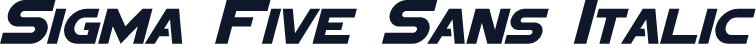 Sigma Five Sans Italic