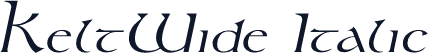 KeltWide Italic