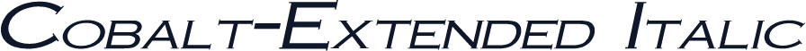 Cobalt-Extended Italic