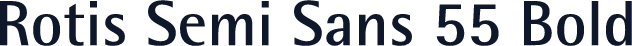 Rotis Semi Sans 55 Bold