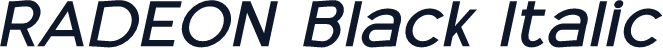 RADEON Black Italic