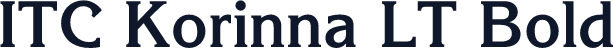 ITC Korinna LT Bold