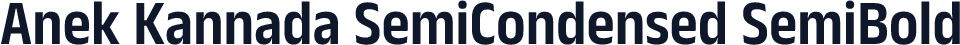 Anek Kannada SemiCondensed SemiBold