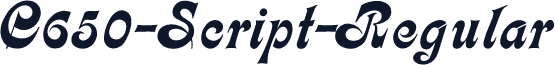 C650-Script-Regular