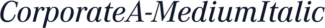 CorporateA-MediumItalic