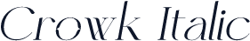 Crowk Italic