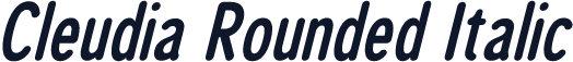 Cleudia Rounded Italic